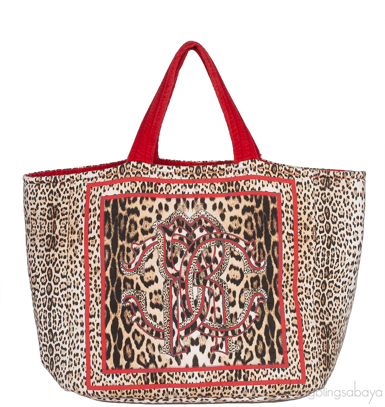 Leopard Print Beach Tote Bag
