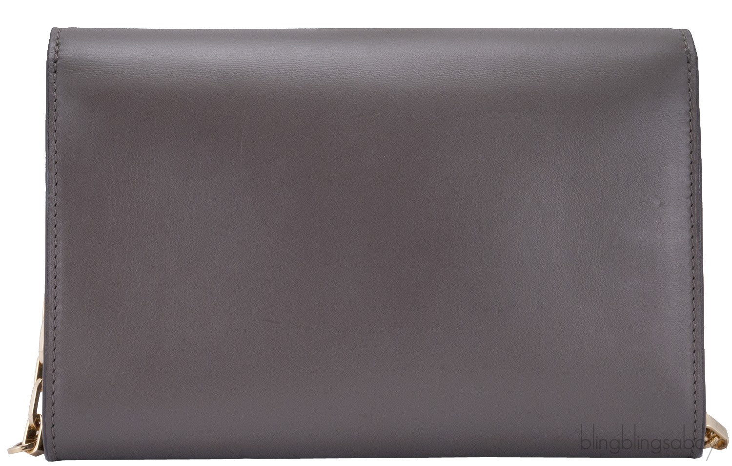 Taupe Chain Louise Clutch Bag