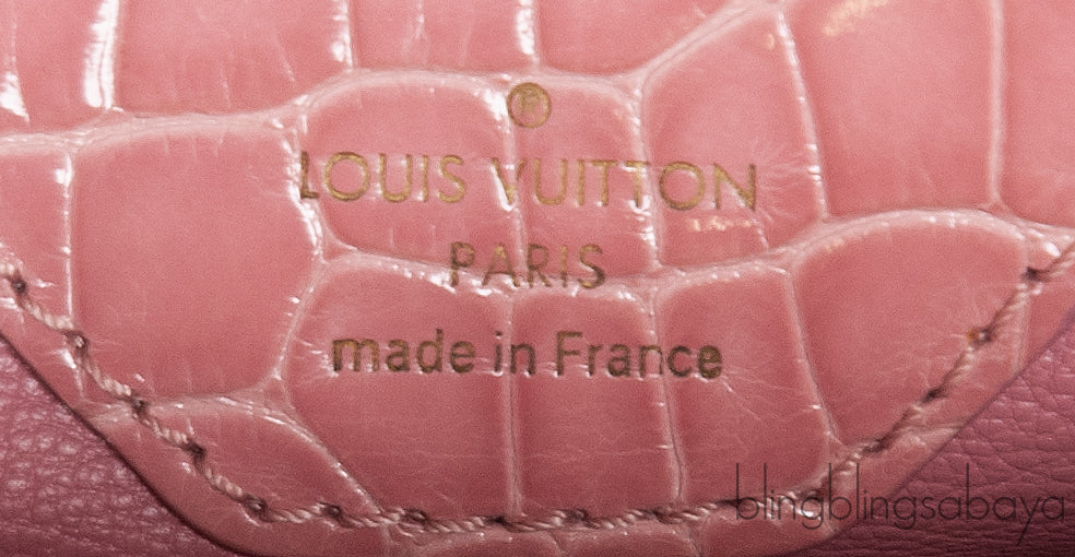 Capucine Vieux Rose Crocodile BB