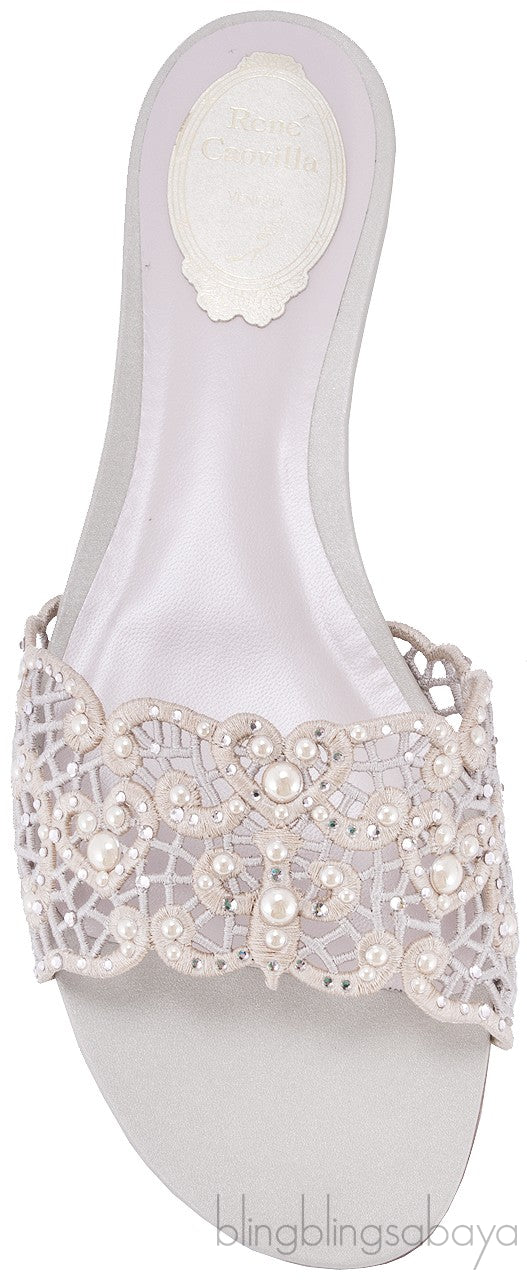 Crochet Slip-on Flat Sandals