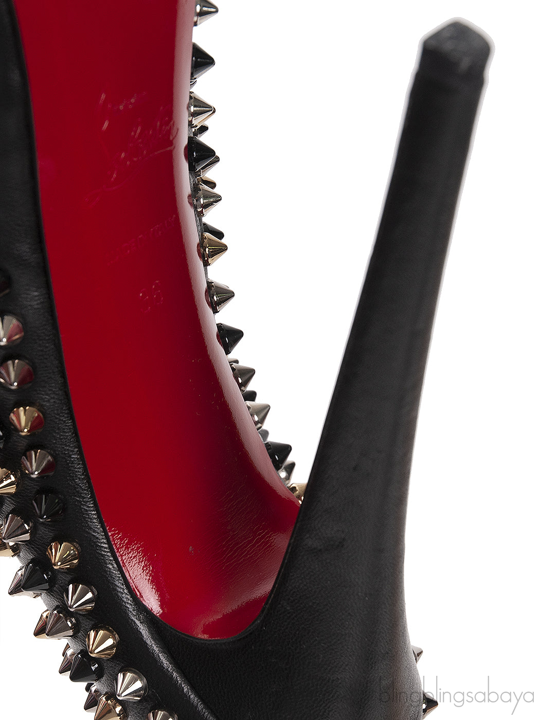 Black Spike Platform Heels