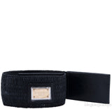 Dolce & Gabbana Black Elastic Waist Belt