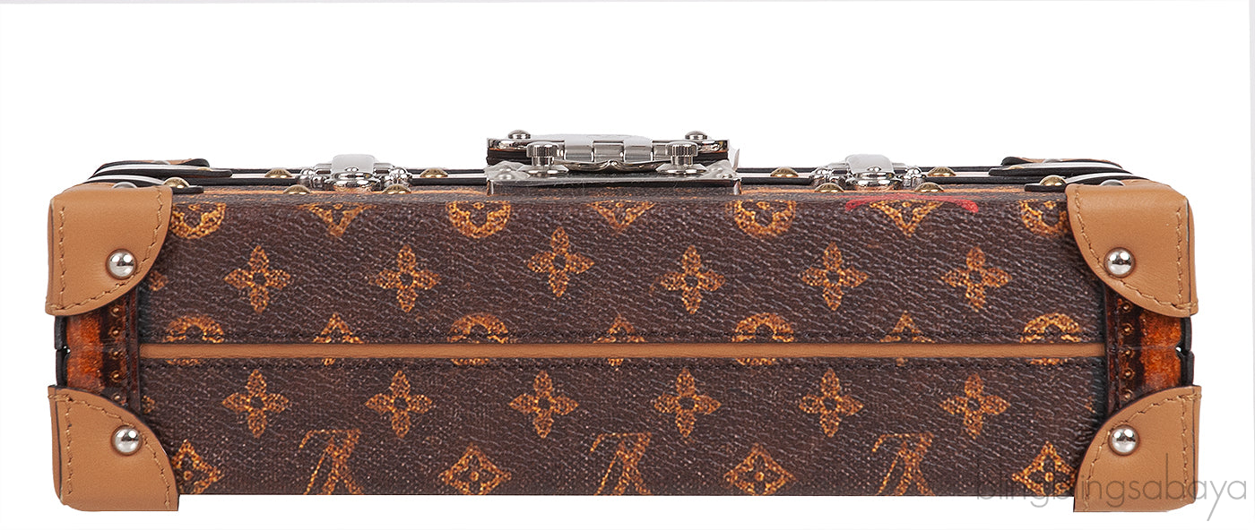Monogram Brown Trim  Petite Malle PHW