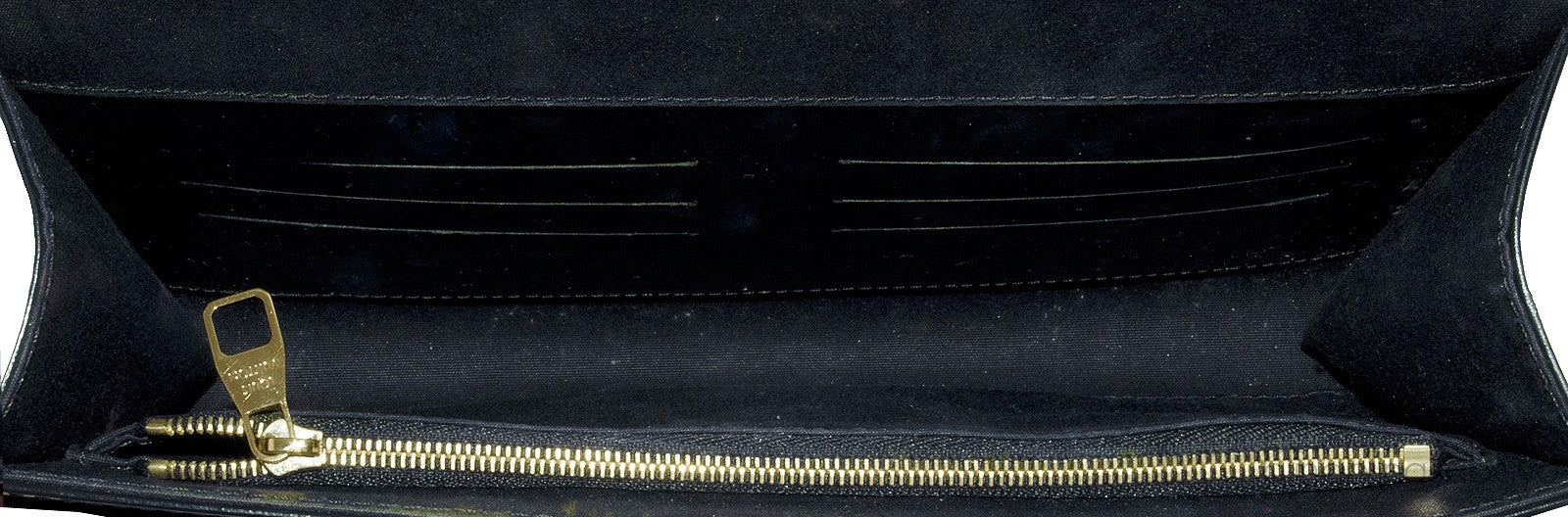 Louise Black Patent Clutch