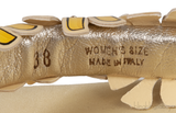 Roger Vivier Light Yellow Slide Blossom Platform Mule