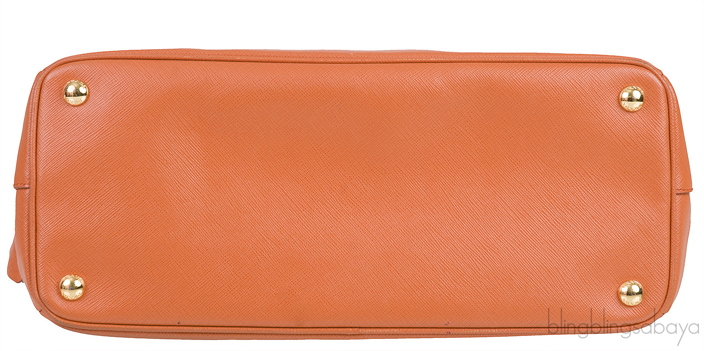 Papaya Parabole Saffiano Bag