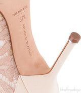 Floral Lace Beige Hangisi Pump