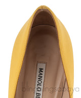 Yellow Satin Hangisi Pump