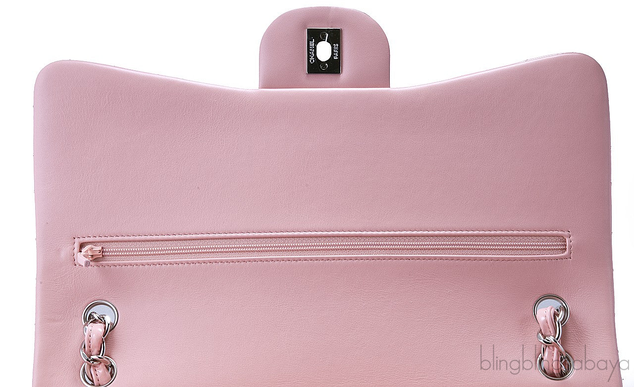 Jumbo CC Baby Pink Patent Flap