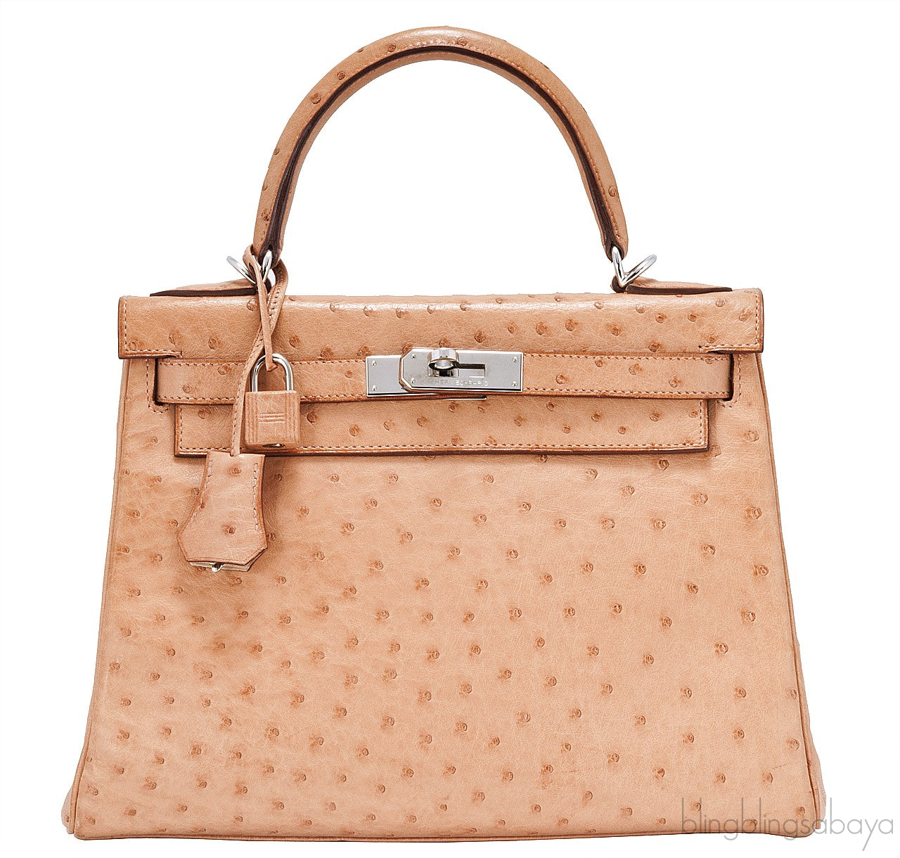 Kelly 28 Natural Gold Ostrich
