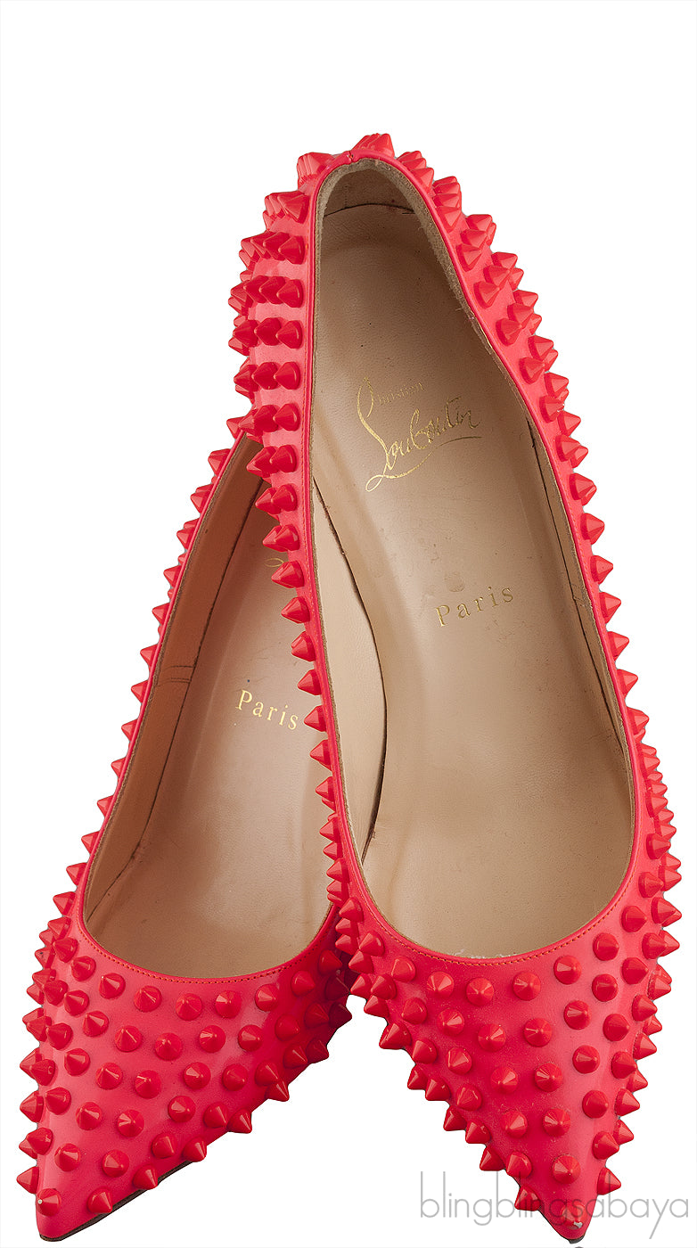 Pigalle Spikes Hot Pink Heels