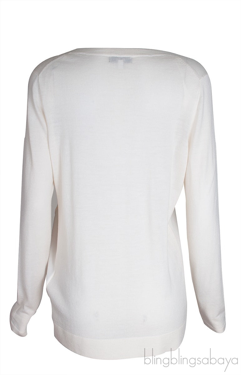 Reiss Off-white Long Sleeve Sweatshirt