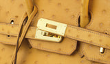 Birkin 30 Camel Ostrich GHW