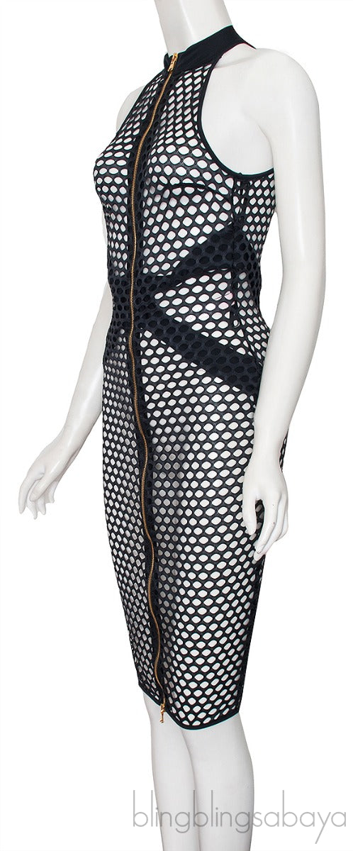 Black Perforated Dress