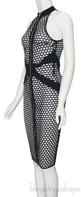 Black Perforated Dress