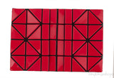 Red Geometric Card Holder