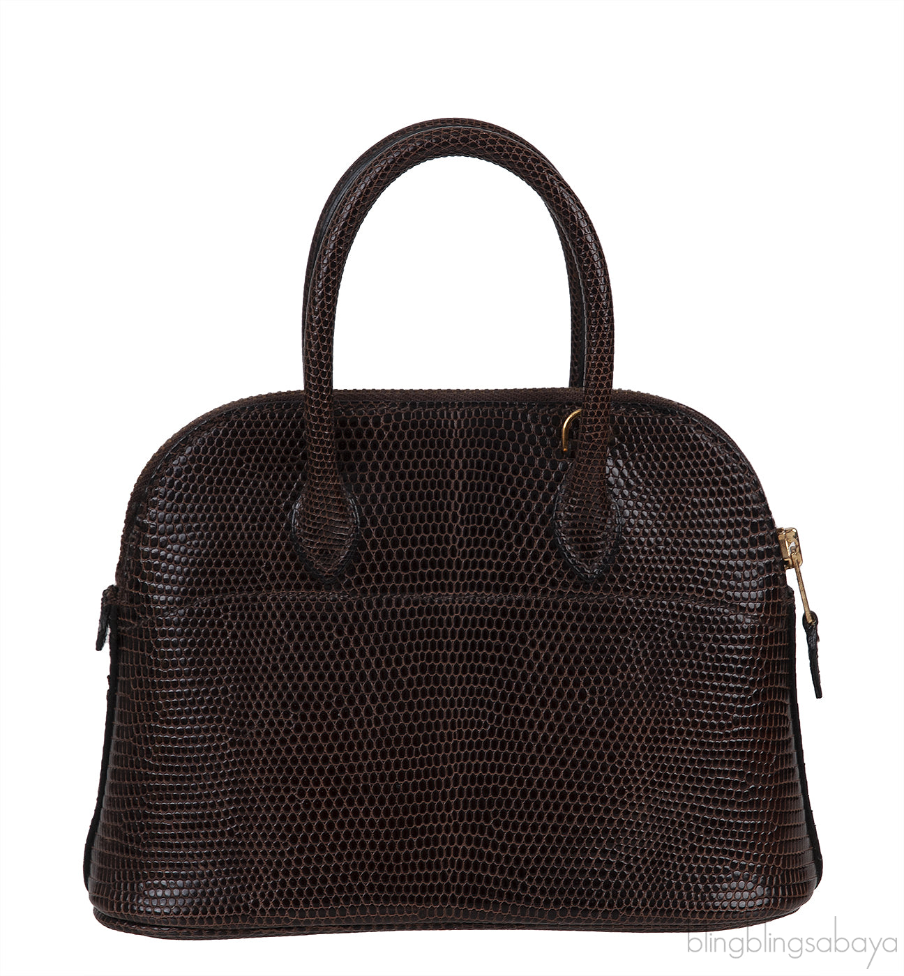 Hermes Bolide Micro 16 Brown Lizard GHW