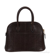 Hermes Bolide Micro 16 Brown Lizard GHW