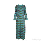 Leisure Jacquard-Knit Cotton Blend Dress