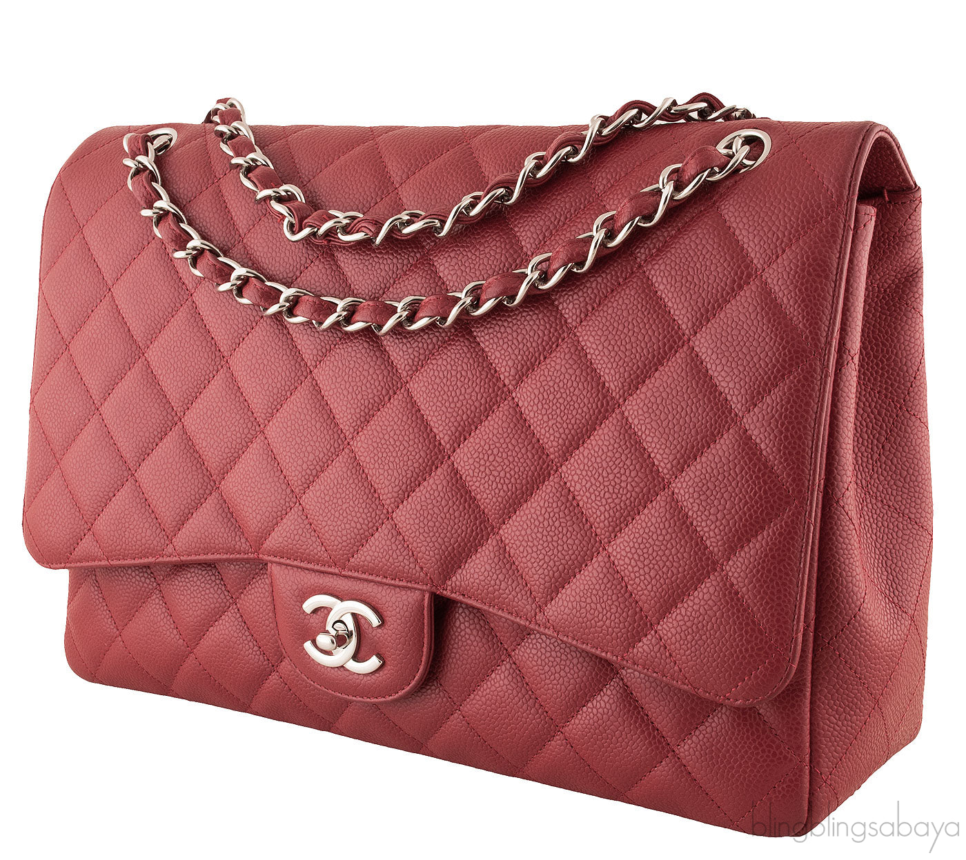 Red Caviar Maxi Flap Bag