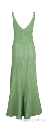Green Crocheted Maxi Dress