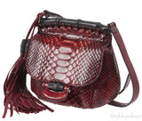 Gucci Red Python Nouveou Mini Shoulder Bag