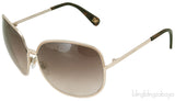 Oversized Gold Sunglasses