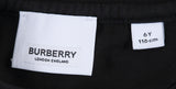 Black Logo Embroidered Kids T-shirt