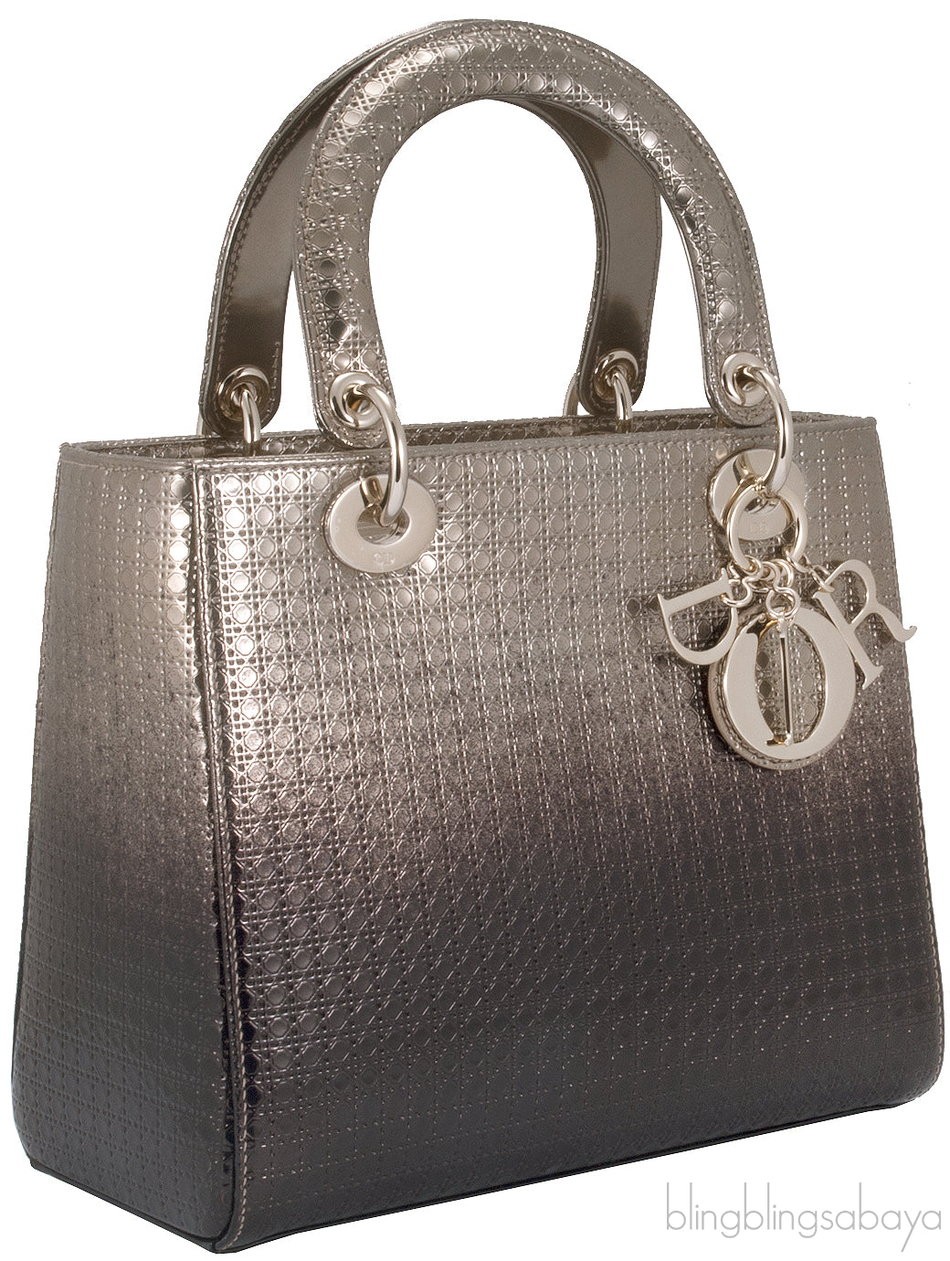 Lady Dior Gold Ebony Graded Metallic Bag