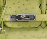 Birkin 30 Ostrich Vert Anis*