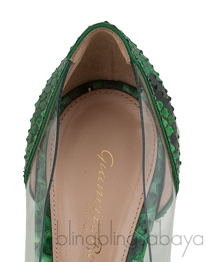 Green Python Plexi Pumps