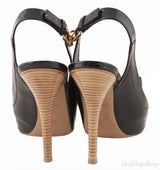 Damier Ebene Slingback Heels