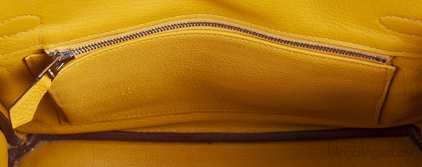 Birkin 25 Jaune Ambre Togo PHW
