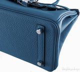 Kelly 32 Retourne Bleu Cobalt Togo