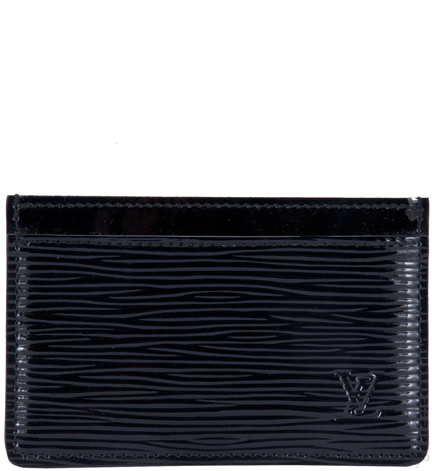 Black Epi Card Holder