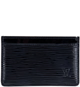 Black Epi Card Holder