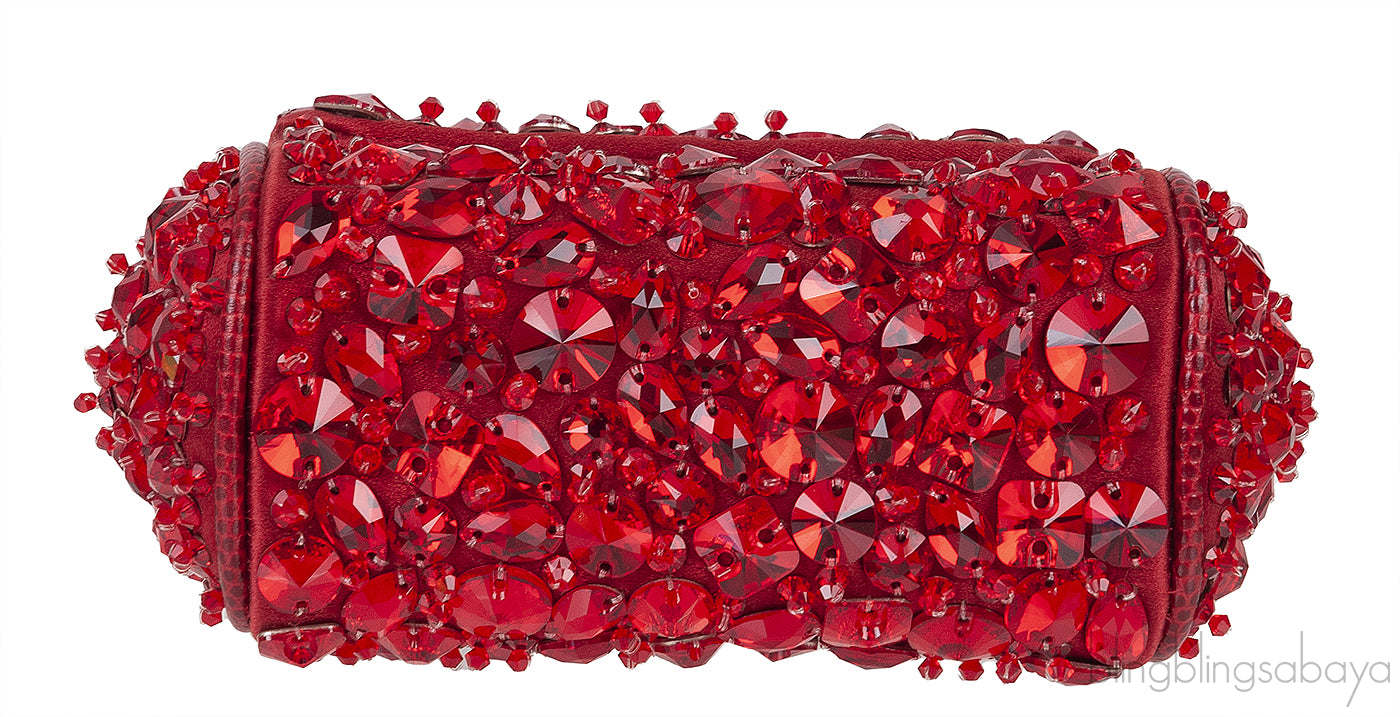 Micro Sicily Crystal-Embellished Cross-Body Bag