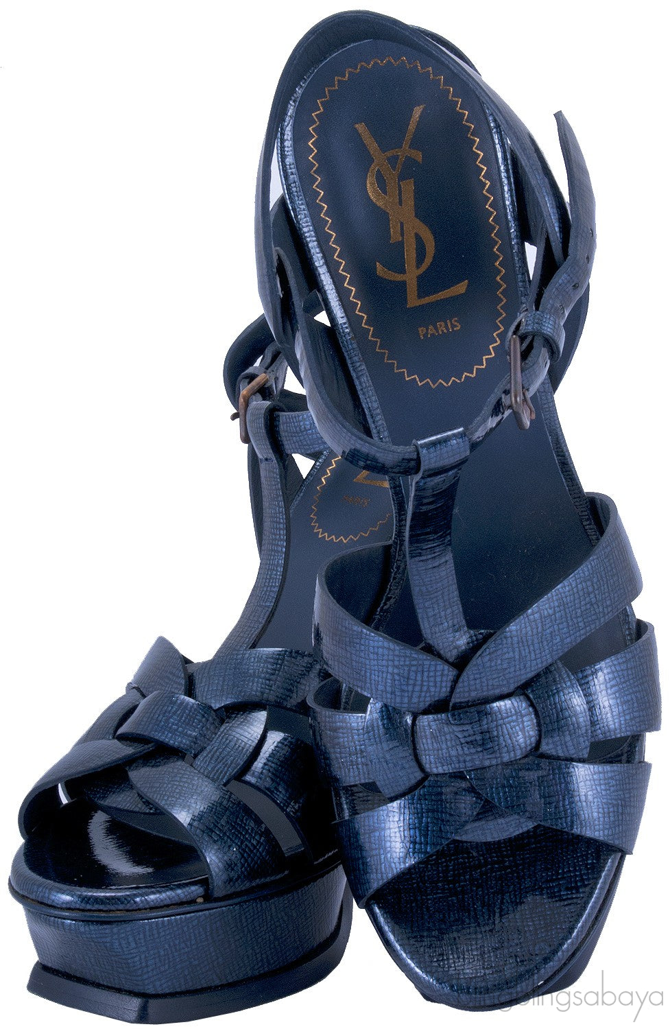Navy Blue Patent Leather Tribute