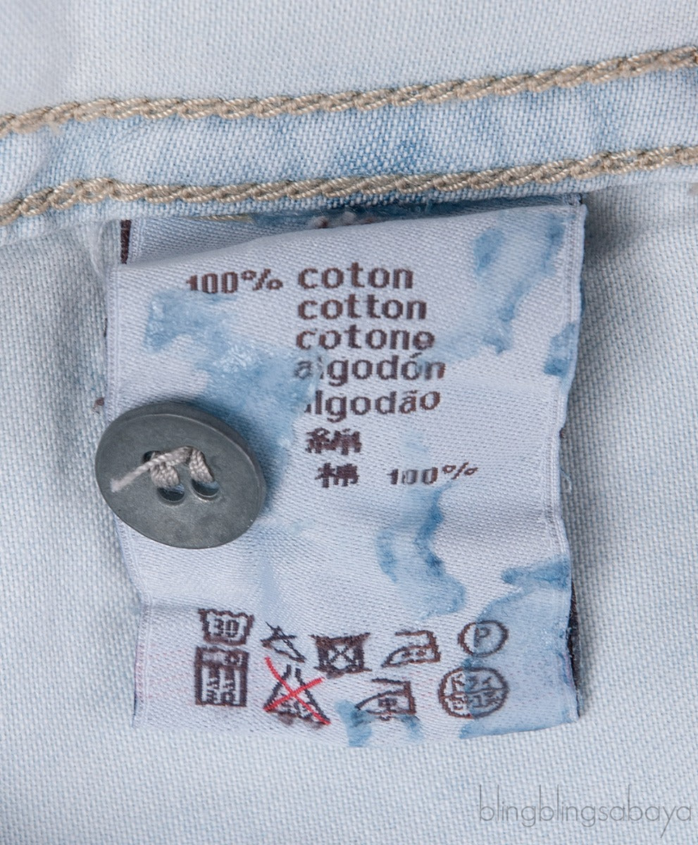 Pale Blue Kids Longsleeve Denim Shirt