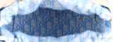 Lady Dior Natural Wicker & Light Blue Dior Oblique Jacquard Medium