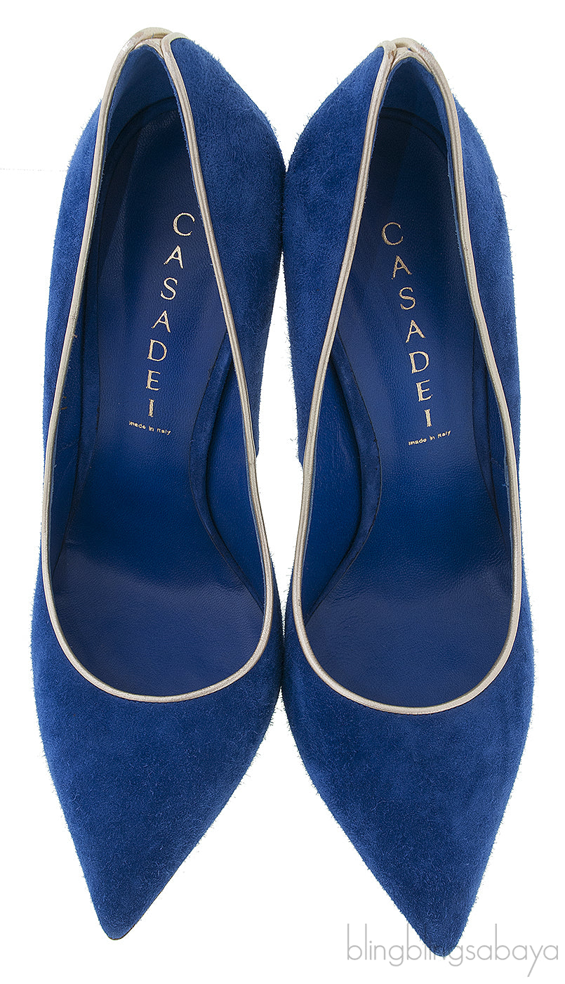 Blue Suede Chic Pump*