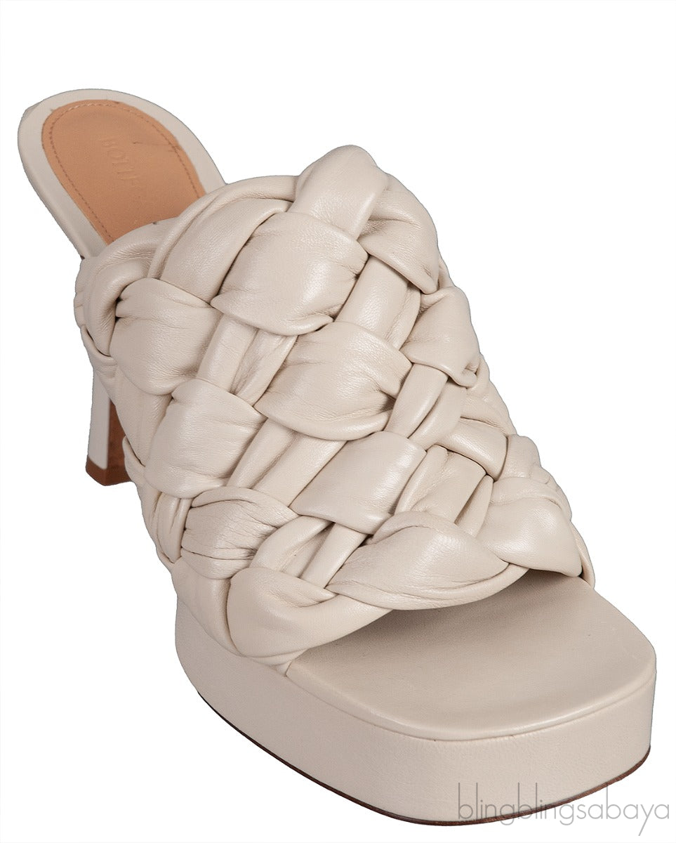 Bottega Veneta The Board Platform Off-White Mule