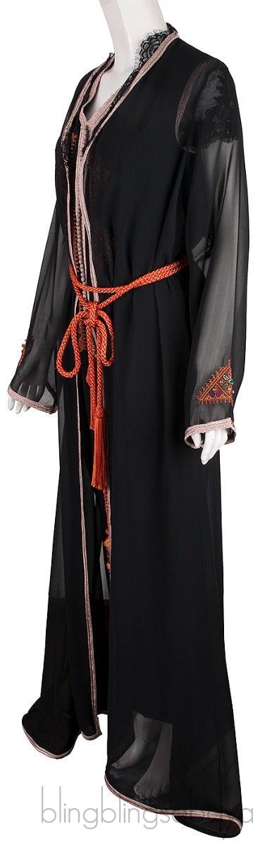 Black Moroccan Jumpsuit & Cover Up