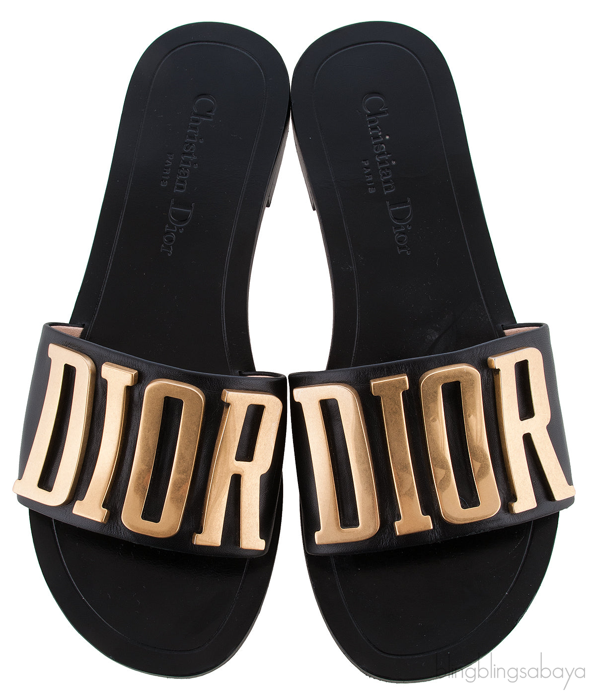 Diorevolution Black Leather Mule