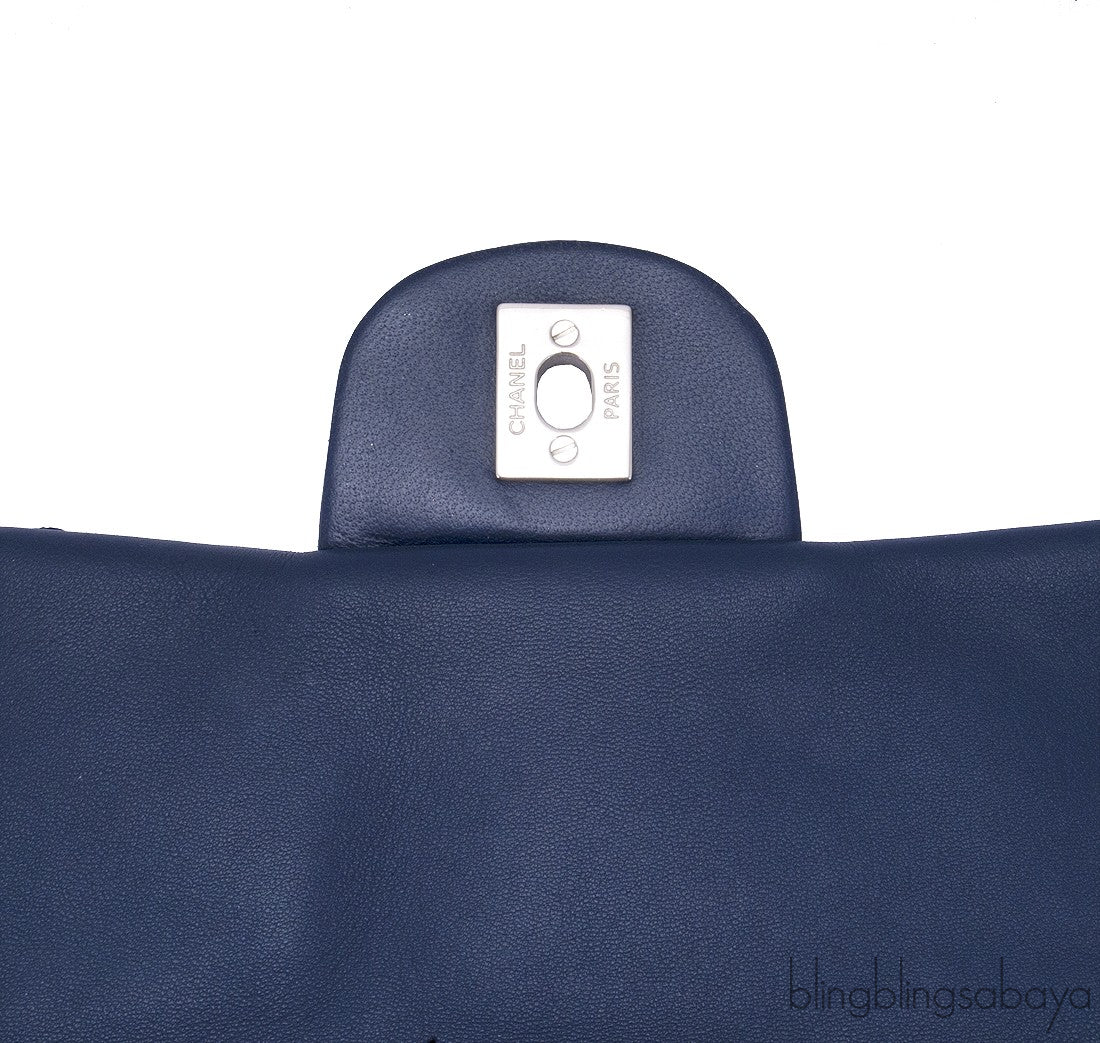 Ultimate Stitch Navy Flap Bag