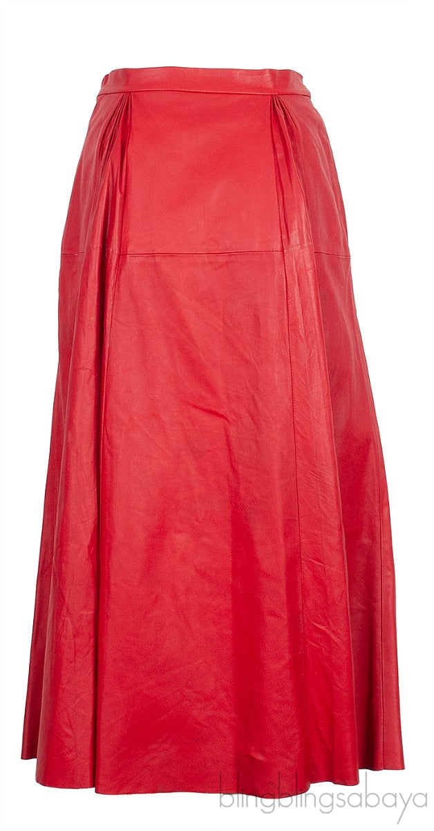 Red Leather Skirt
