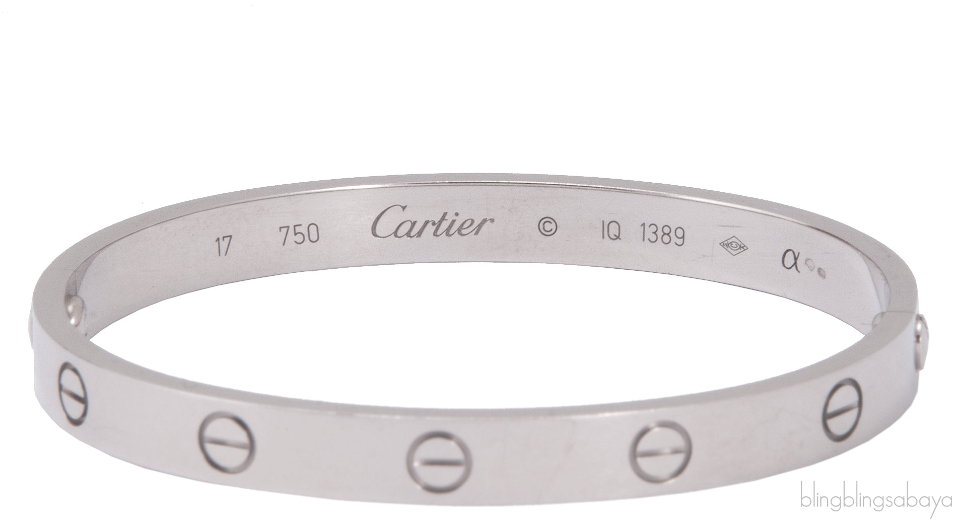 White Gold LOVE Bracelet