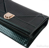 Diorama Emerald Green Flap Shoulder Bag
