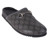 Gucci Grey GG Supreme Horsebit Mules 6