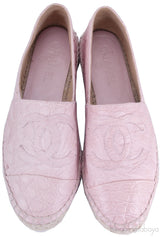 Pink Crocodile Espadrille